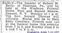 Early, Robert (Funeral Notice)